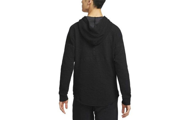 Толстовка Nike YOGA DRI-FIT Long-Sleeves T-shirt 'Black', черный — фото 2