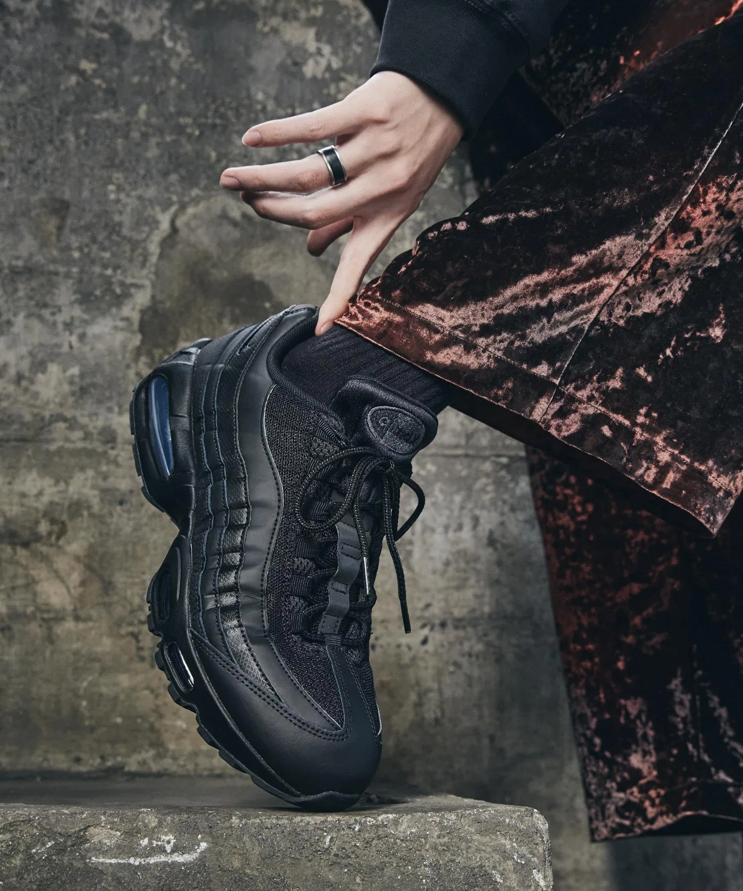 Мужские кроссовки Nike Air Max 95 'Big Bubble' чёрные — фото 3