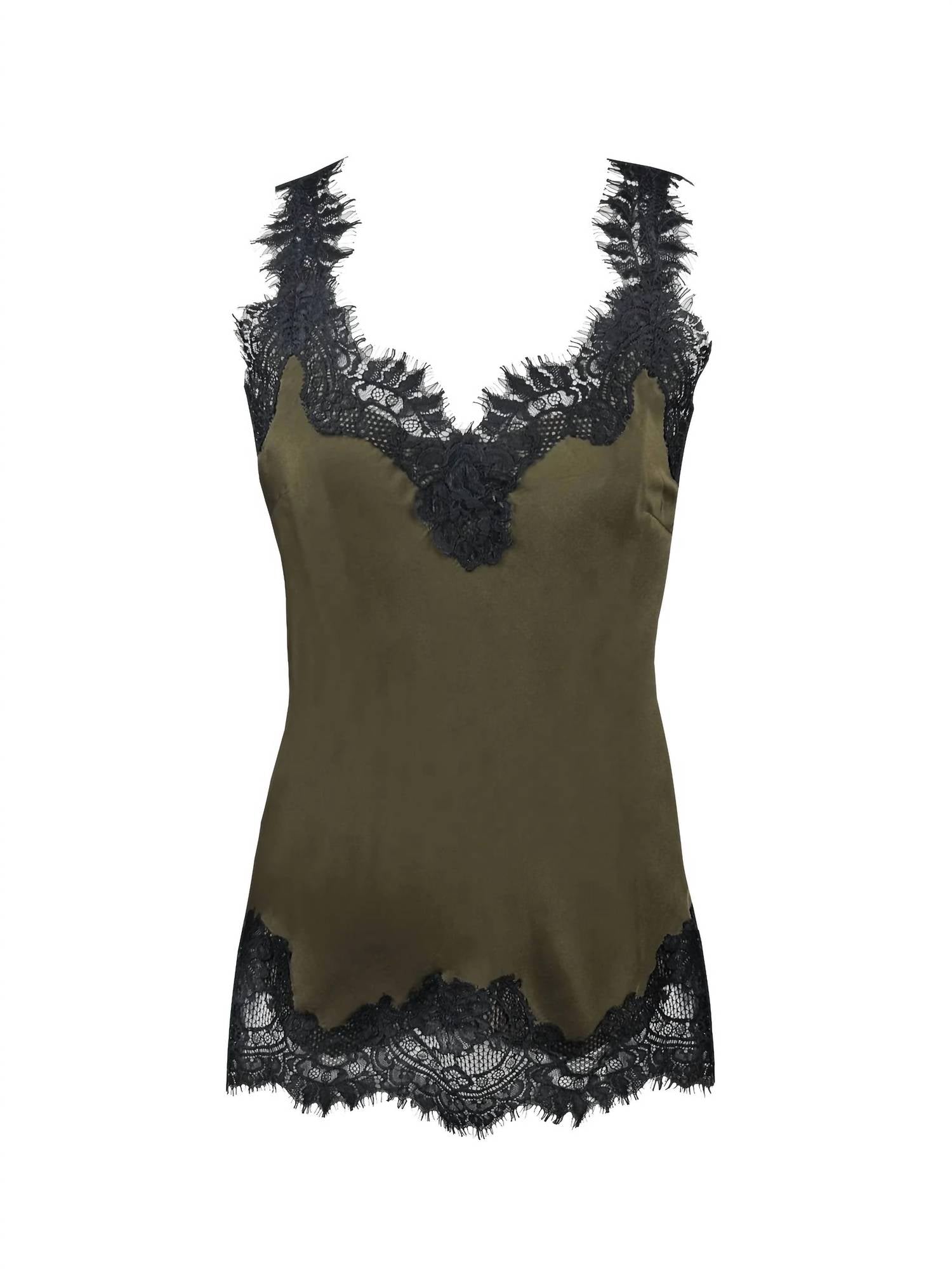 

Женская майка Megan Lace Tank Top в цвете Moss Green/Black Gold Hawk