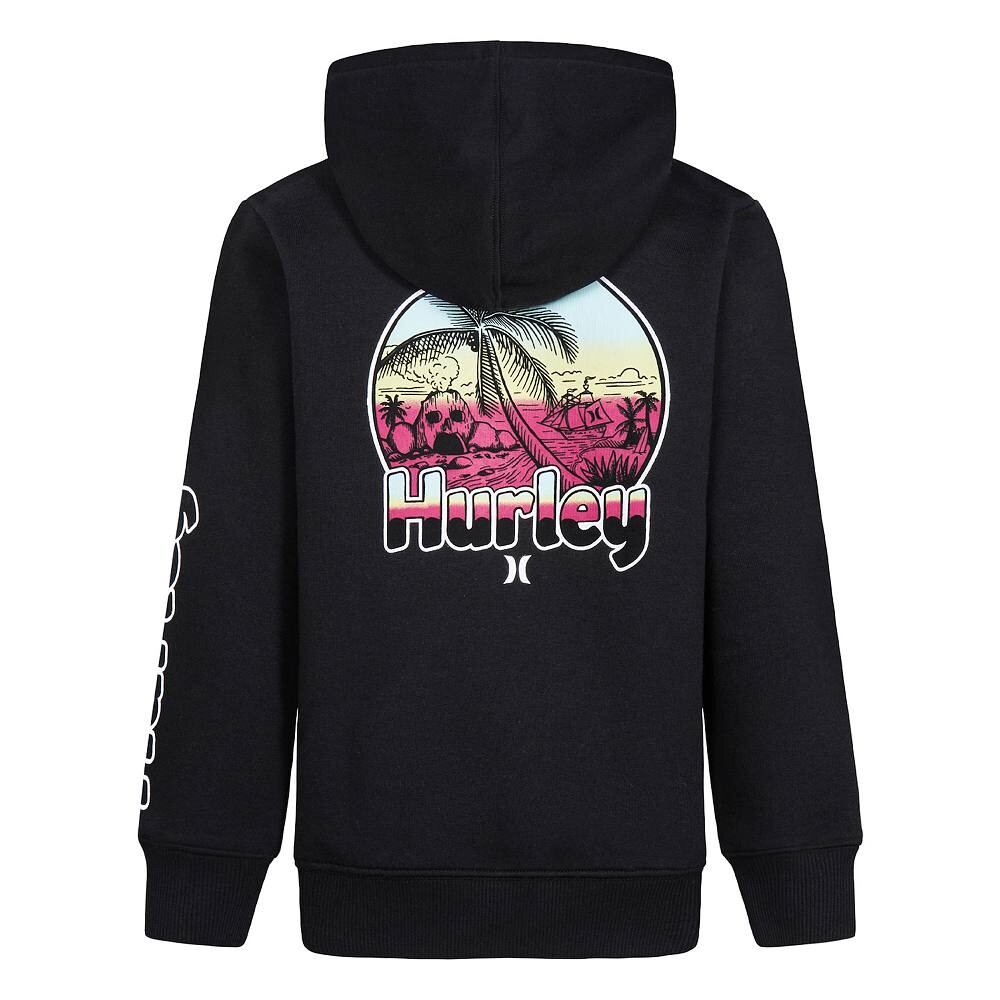 

Флисовый пуловер с капюшоном Hurley для мальчиков 8–20 лет, черный
