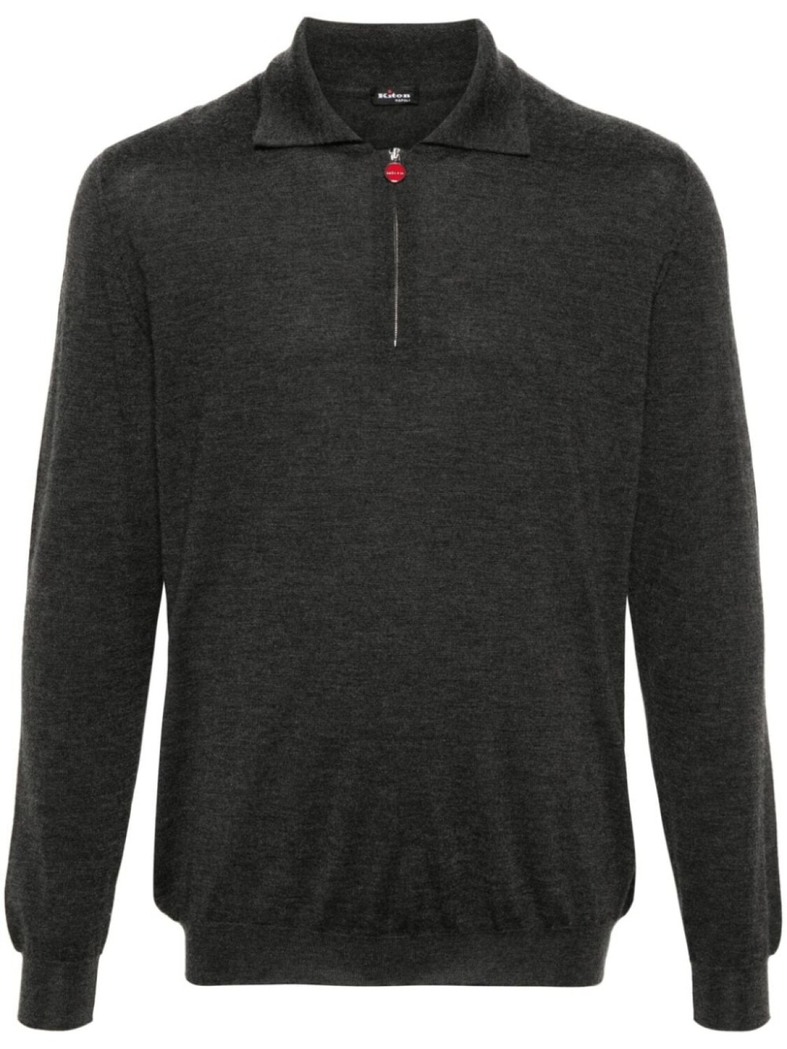 

Kiton рубашка поло с длинными рукавами, серый
