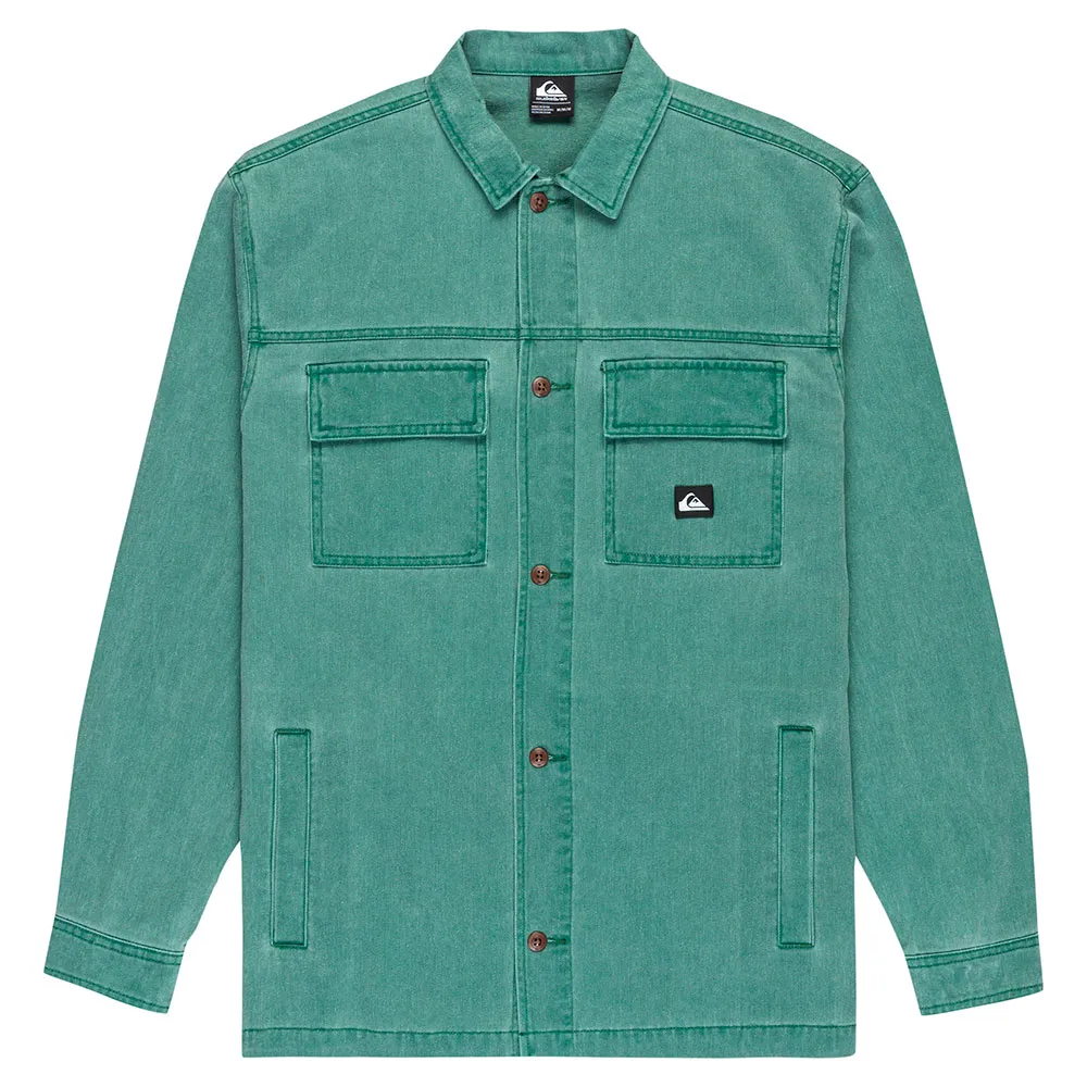 

Рубашка с длинным рукавом Quiksilver Mohab Washed Twill, зеленый