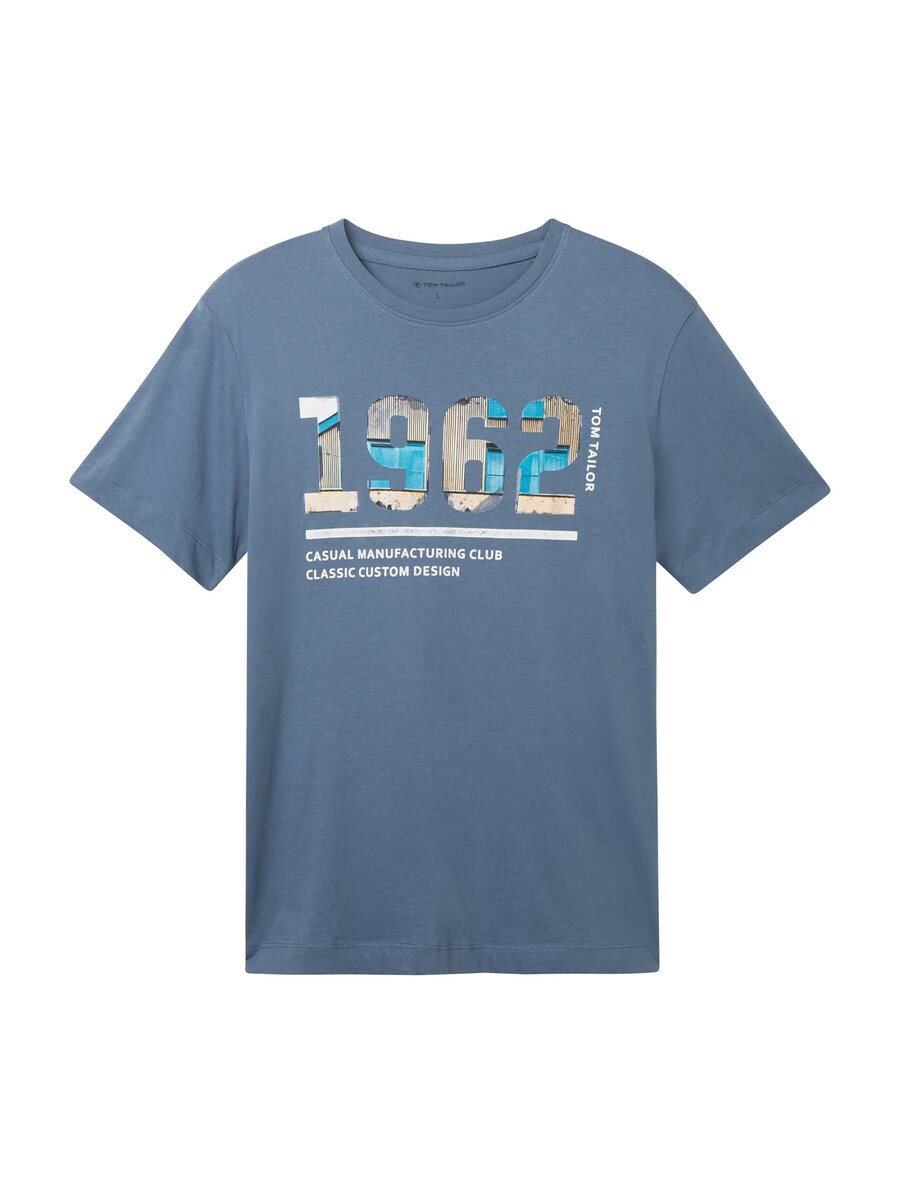 

Футболка TOM TAILOR, Azure/Opal