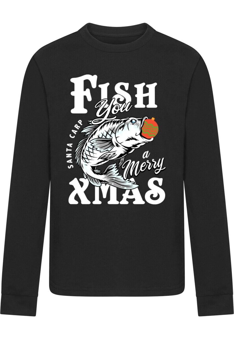 

Лонгслив ABSOLUTE CULT Shirt Christmas - Fish You Christmas, черный
