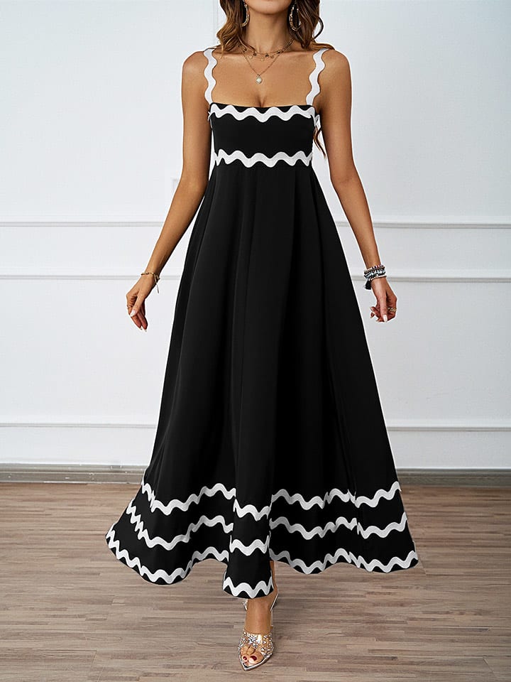 

Длинное платье Tazga, черный/белый