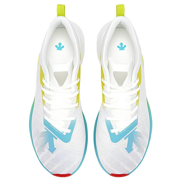 Кроссовки мужские Delta Running Shoes Low-top белые/синие Descente — фото 3