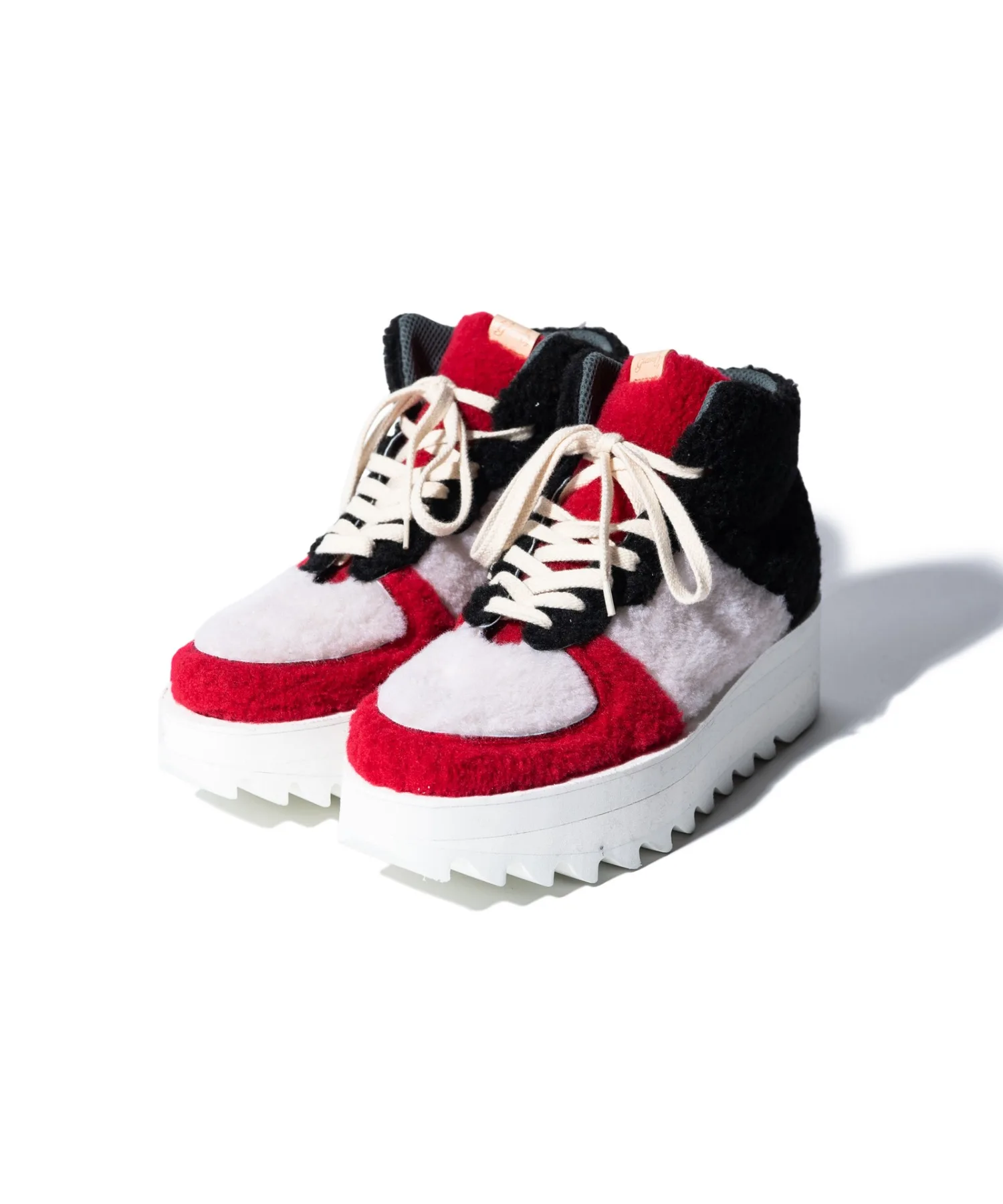 Унисекс высокие кеды из полиэстера glamb Boa Basketball Shoes красные