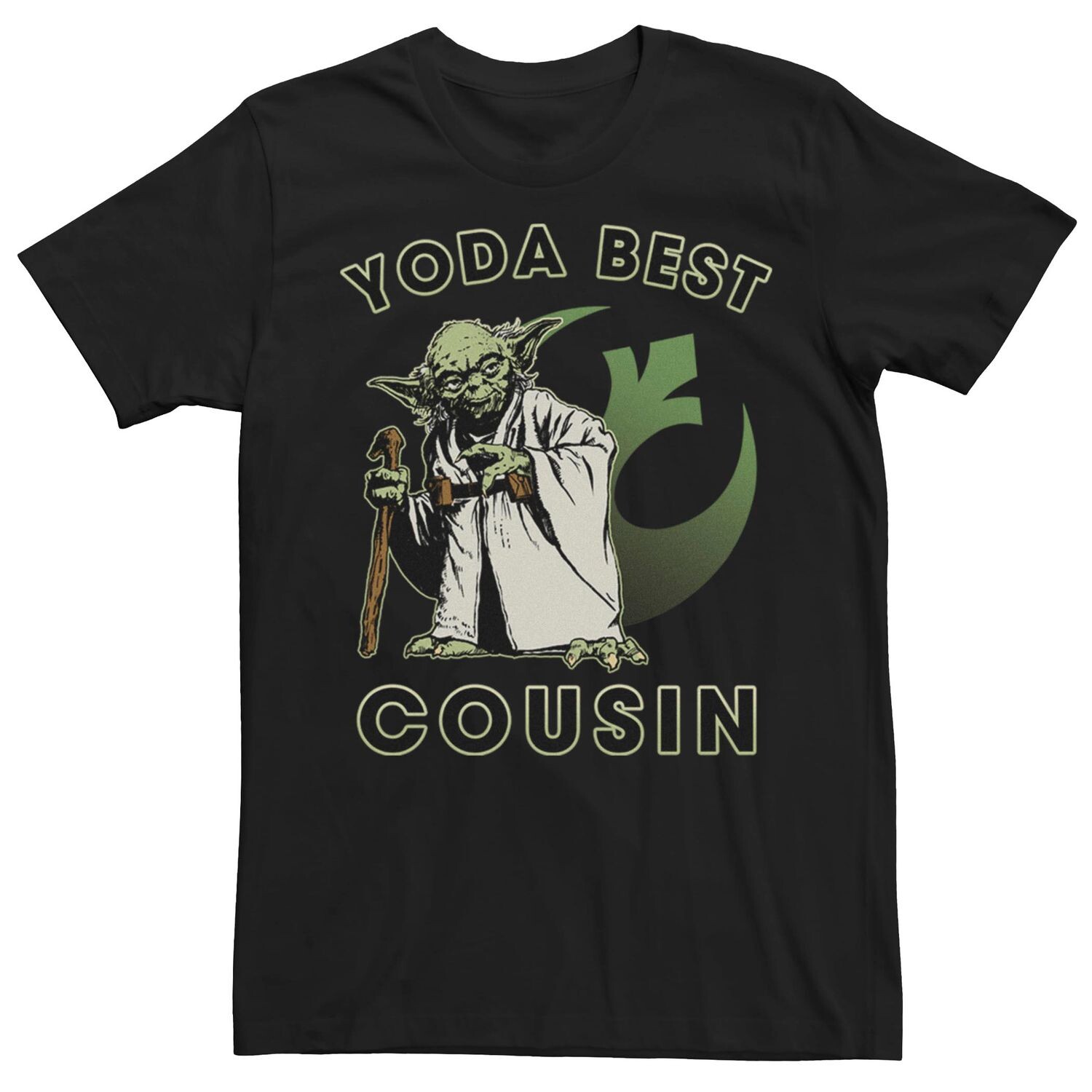 

Мужская футболка с рисунком «Звездные войны Йода» Best Cousin Licensed Character
