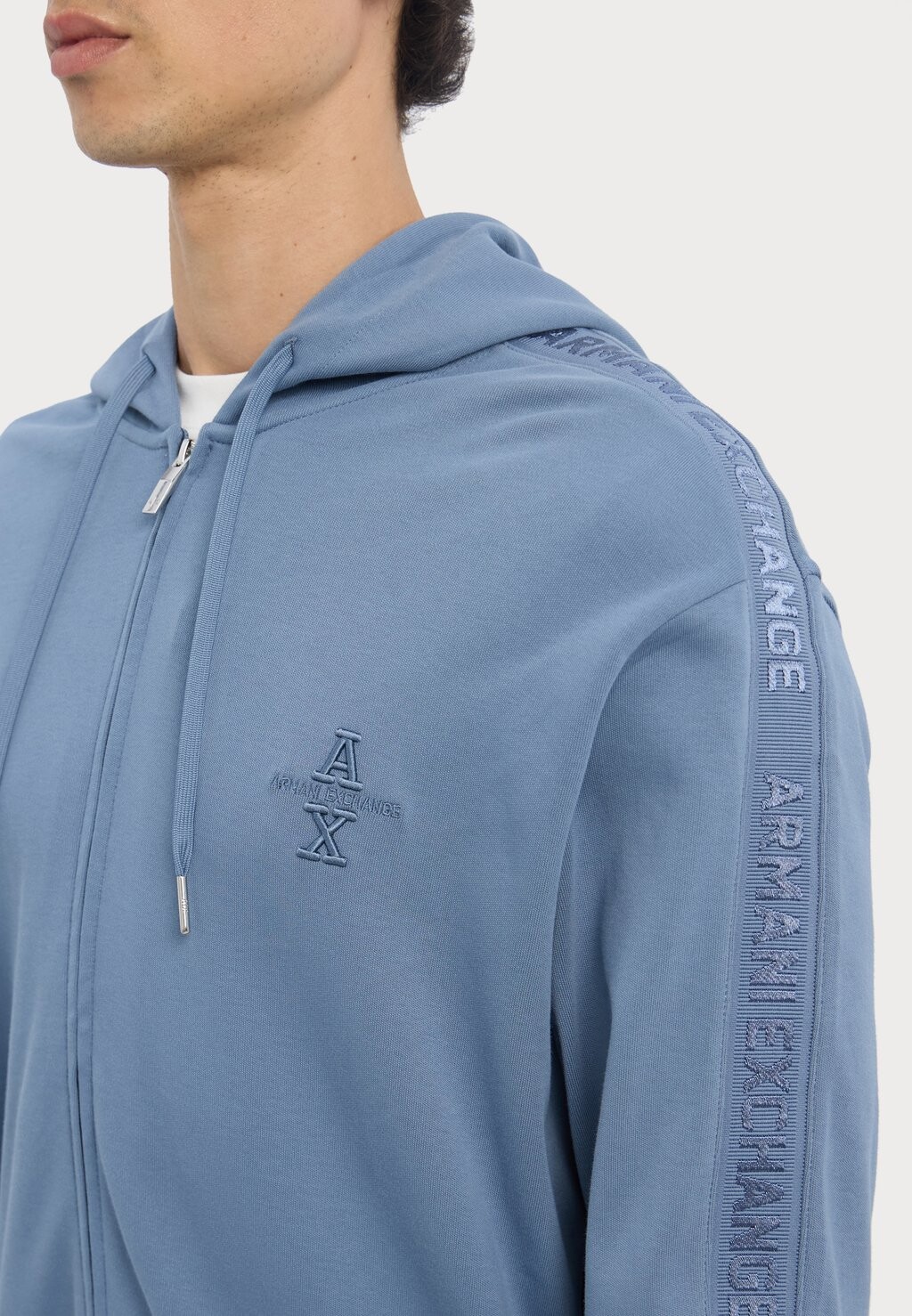 

Толстовка на молнии FELPA Armani Exchange, серый