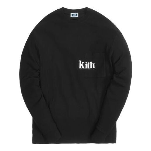 

Футболка long-sleeve quinn tee 'black' Kith, черный