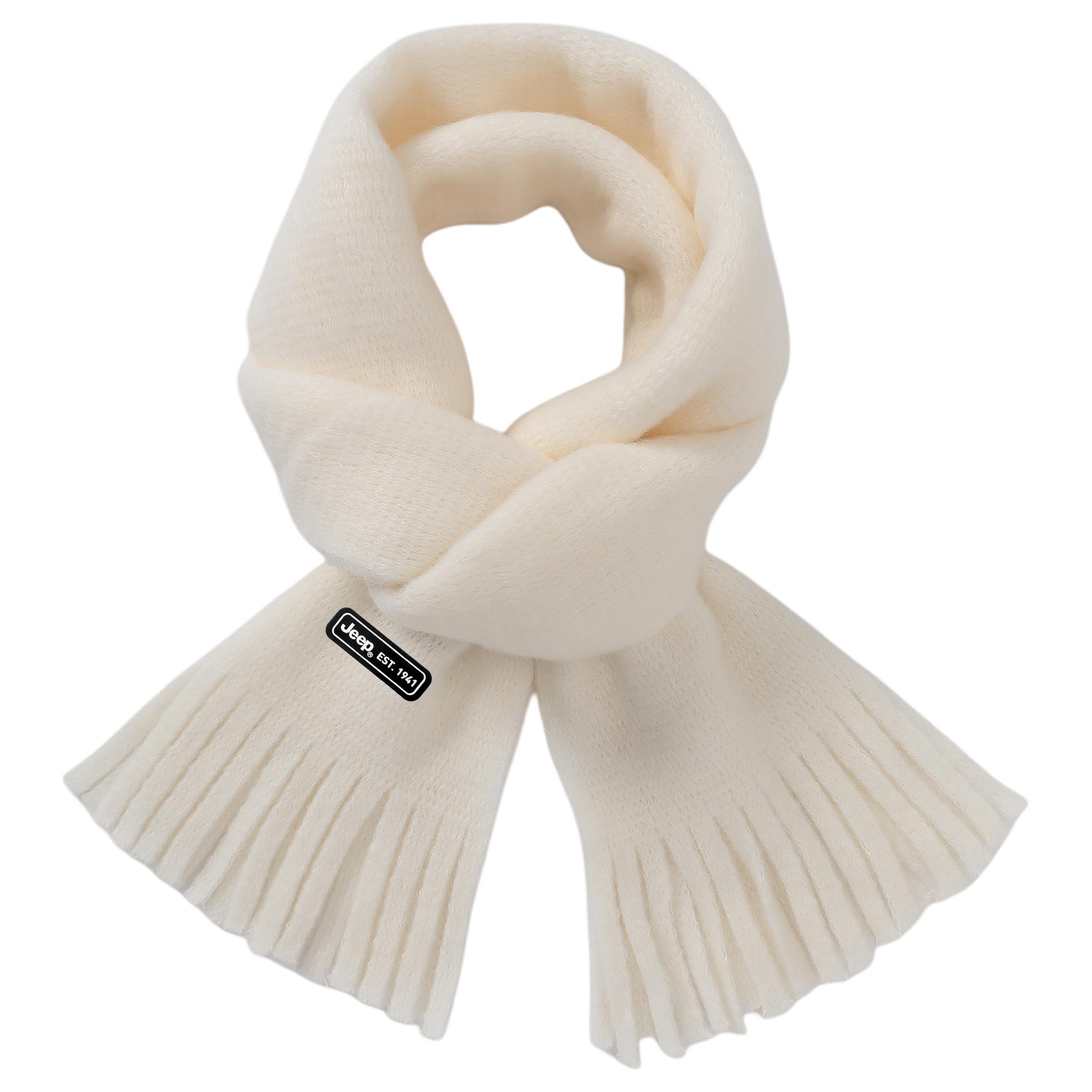 

Акриловые вязаные шарфы Unisex Jeep, белый