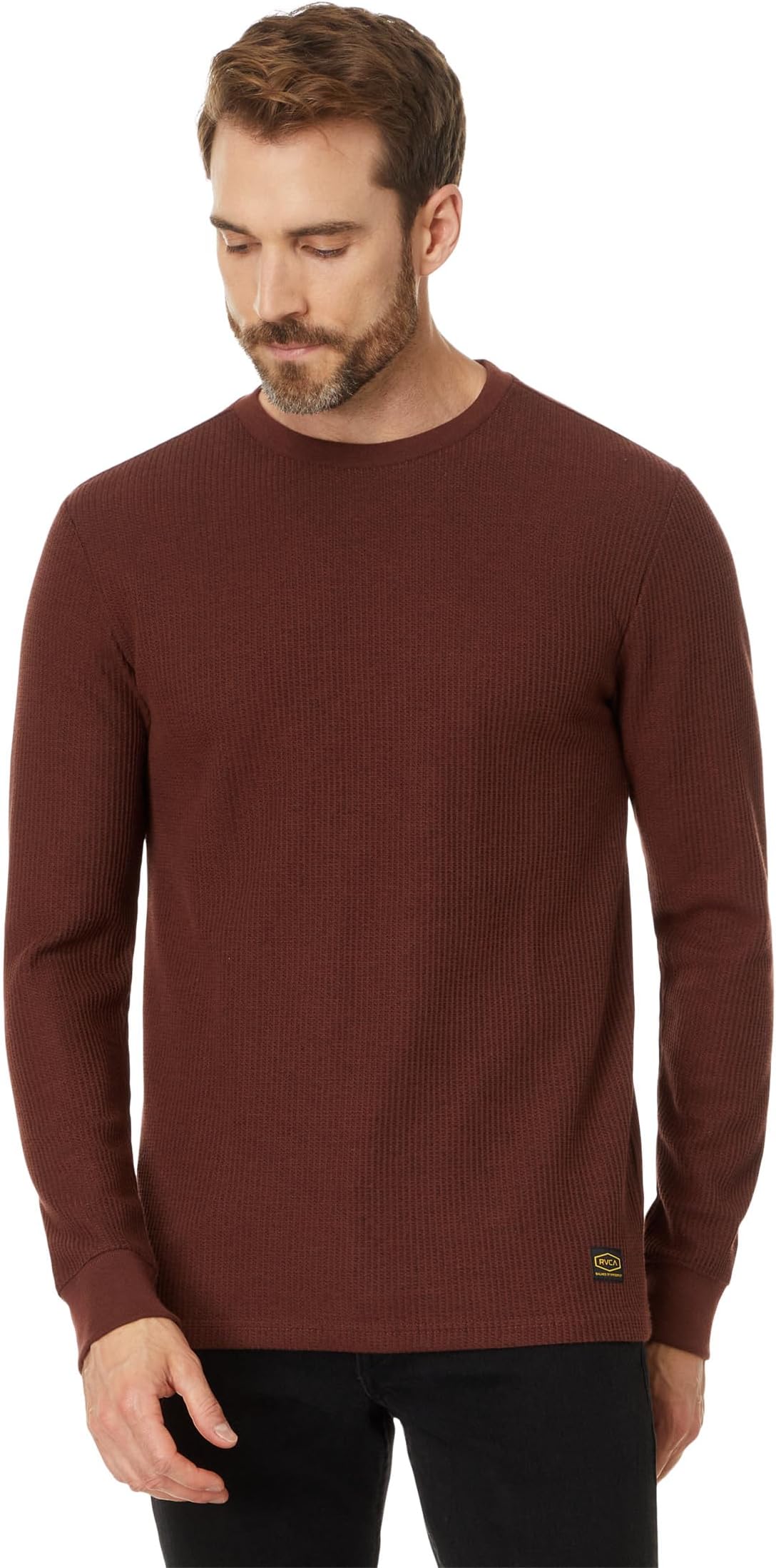 

Толстовка RVCA Day Shift Thermal L/S, цвет Red Earth
