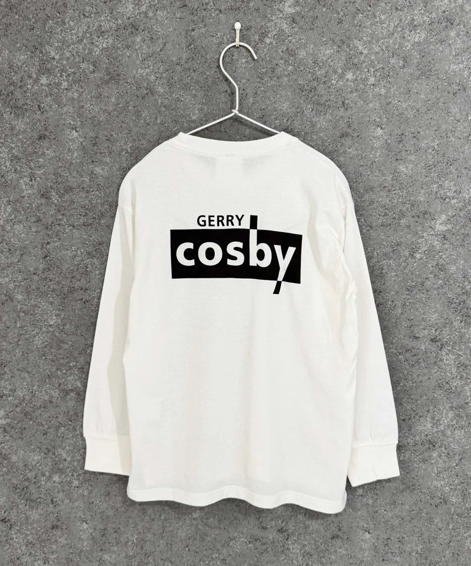 Детская футболка с логотипом Gerry Cosby с длинным рукавом белая — фото 3