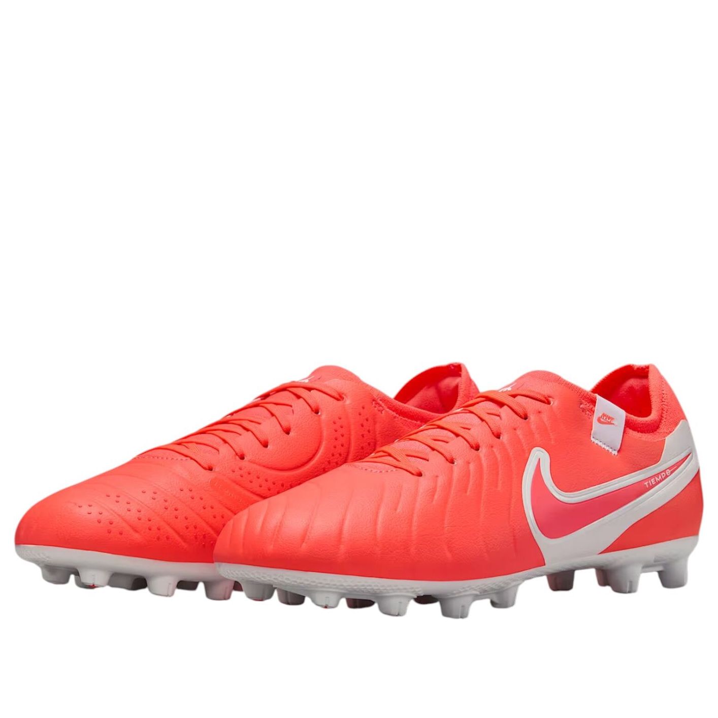 Кроссовки Nike Tiempo Legend 10 Pro Hard Ground Low-Cut Cleats 'Hot Lava White' — фото 3