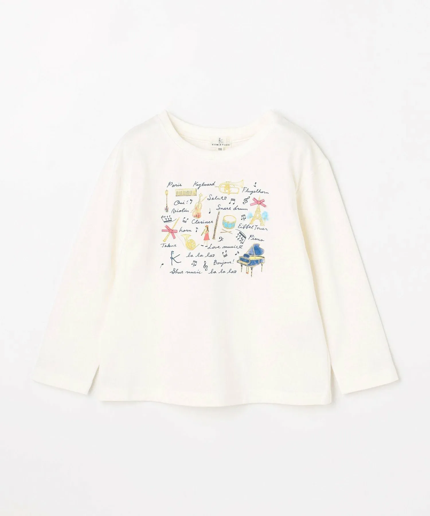 [110-140 см] Маленькая концертная футболка Kids Suite, Off-white [002] — фото 4