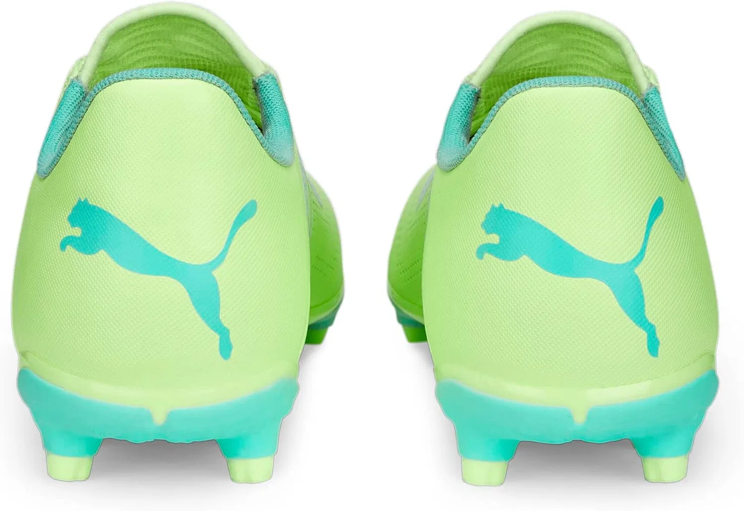 Мужские кроссовки PUMA Future Play для твердого грунта/искусственного покрытия, Fast Yellow Puma Black Electric Peppermint — фото 2
