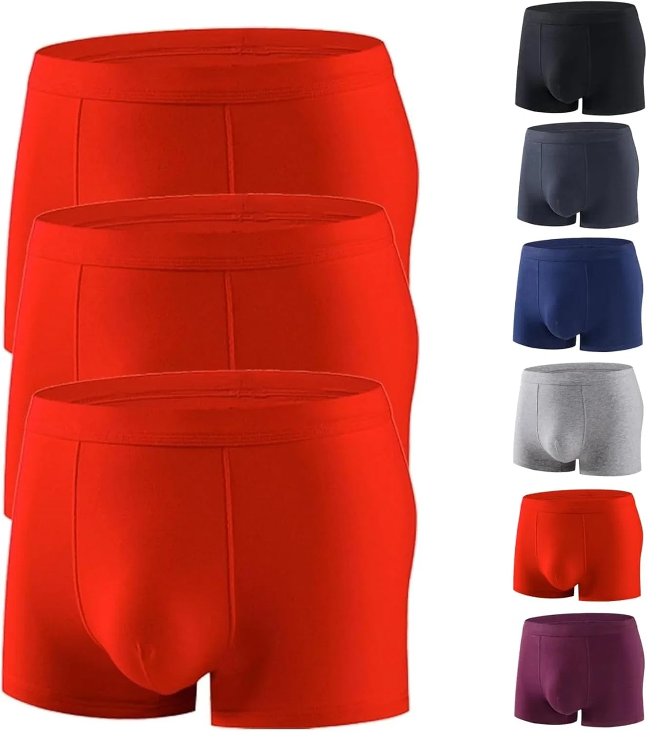 Боксеры, дышащие трикотажные трусы, 3pcs-j