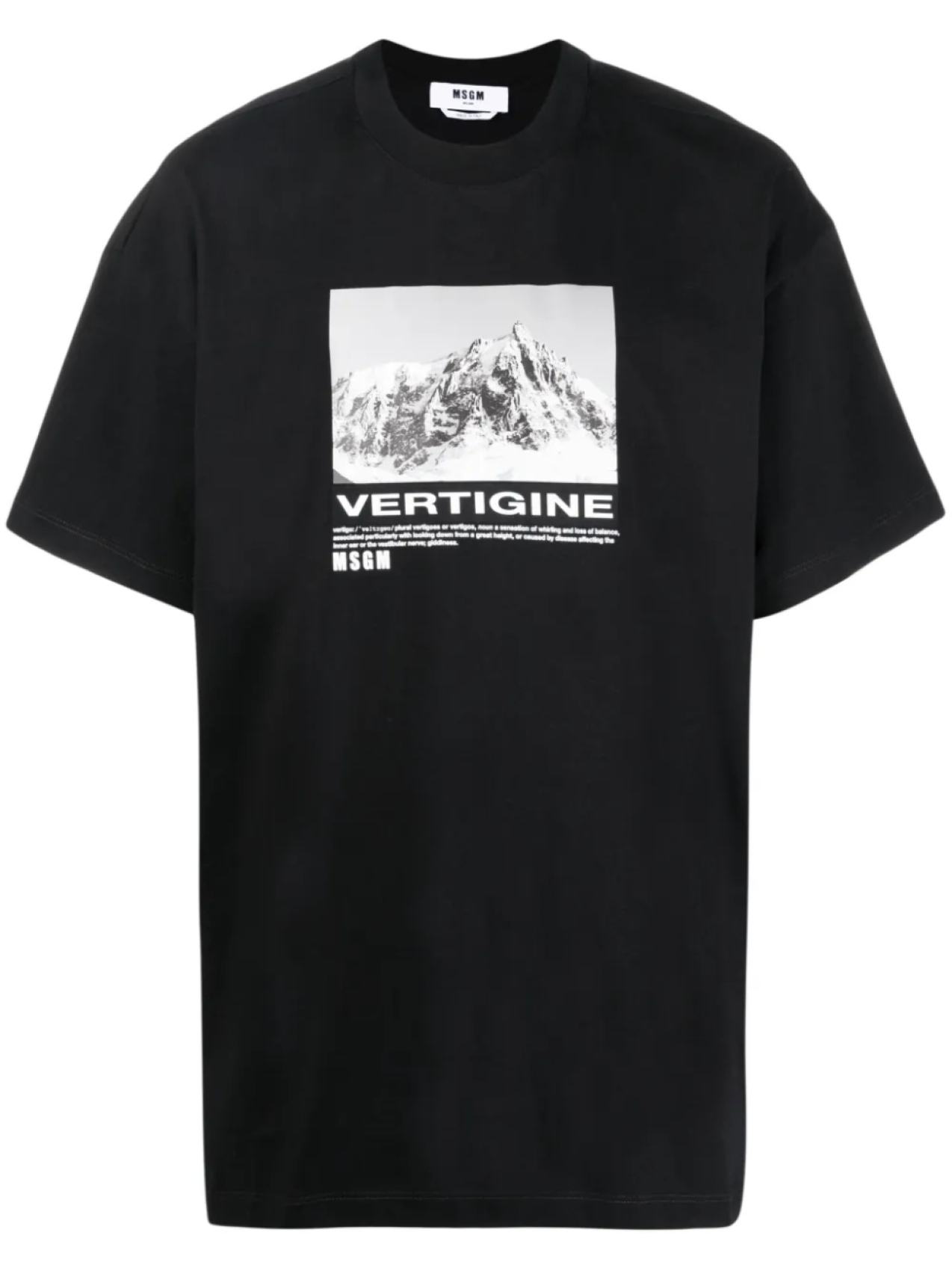 

MSGM футболка Vertigine с графичным принтом, черный