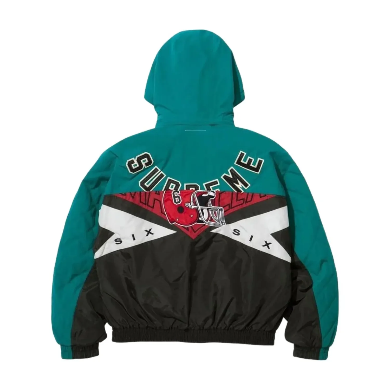 Куртка Supreme x MM6 Maison Margiela Split Stadium Jacket 'Teal' — фото 2