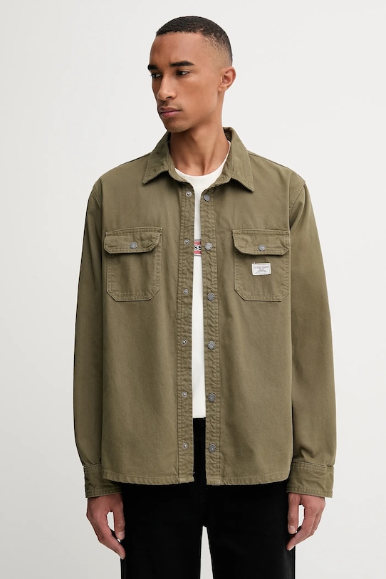 

Джинсовая рубашка Guess Jeans, зеленый