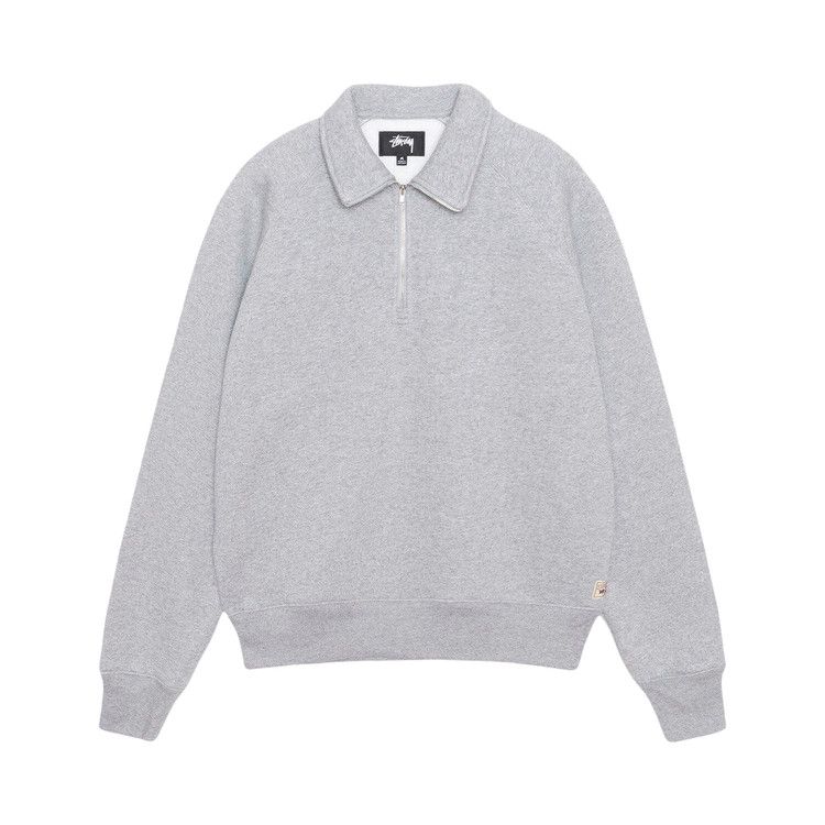 

Толстовка Stussy Relaxed Half Zip, Ash Heather