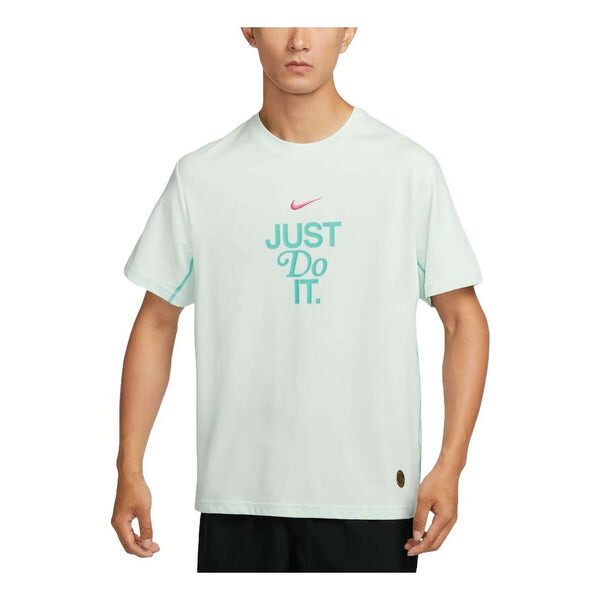 

Футболка основные тренировочные Футболка dri fit размер азия Nike, зеленый