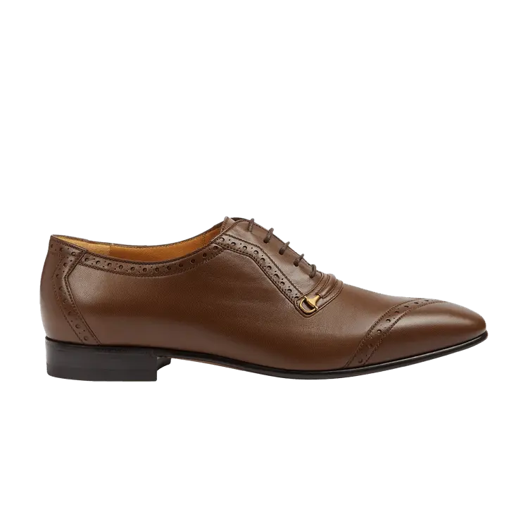 

Кроссовки Gucci Brogue Lace Up Shoe Brown, коричневый