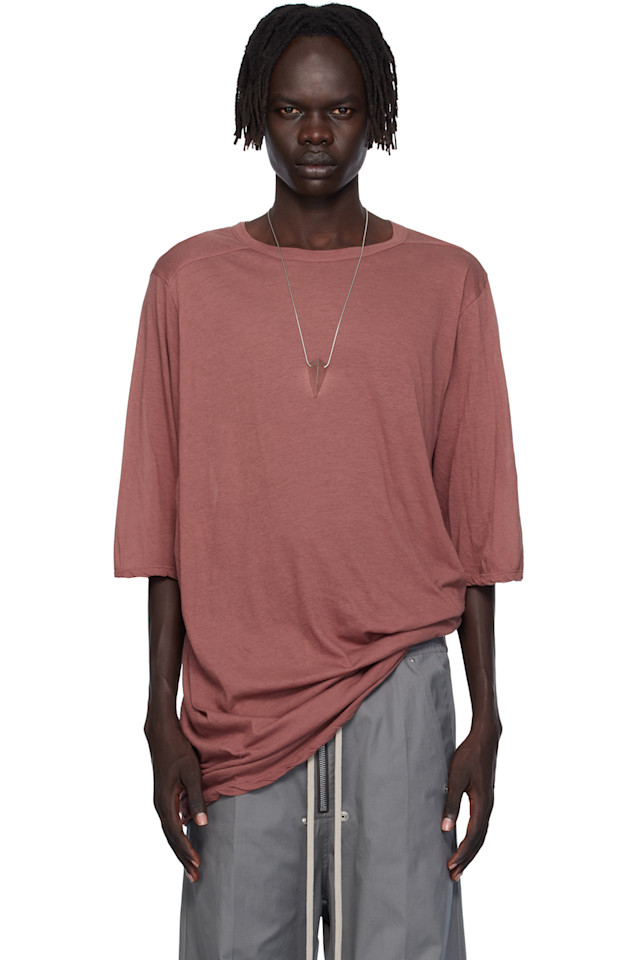 

Rick Owens Большая розовая футболка с символикой Concordian