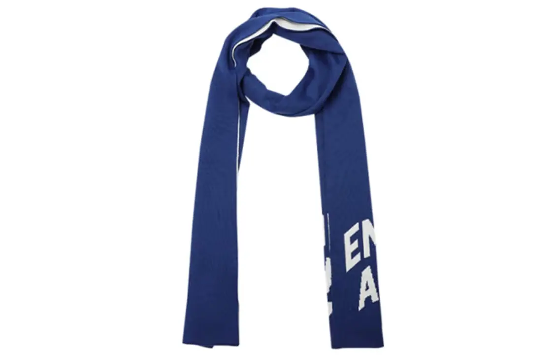 

EMPORIO ARMANI Вязаный шарф мужской синий, Blue