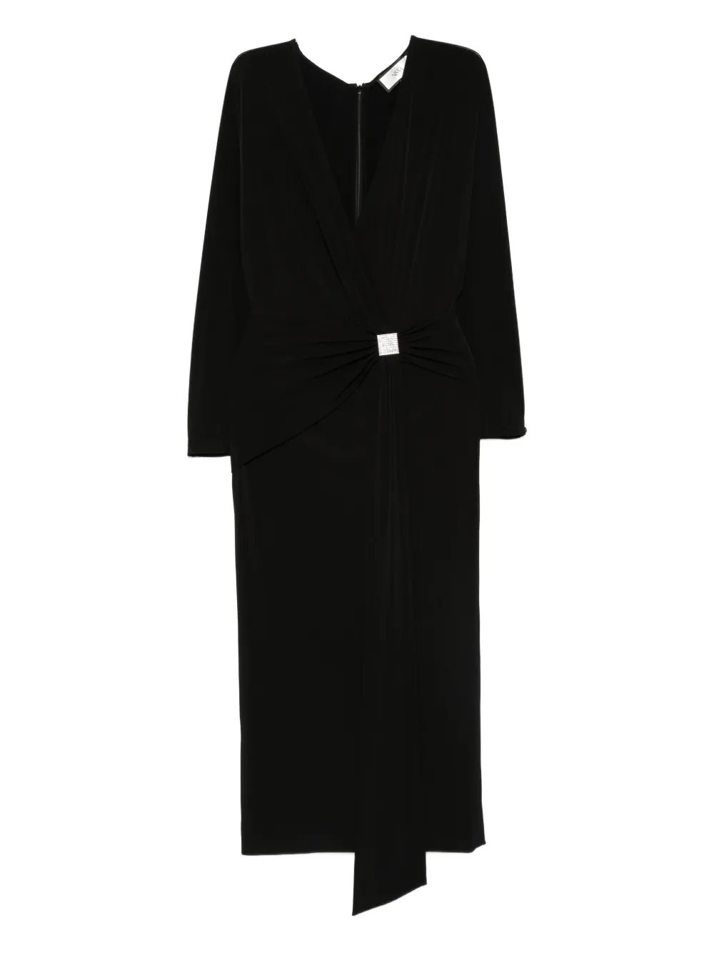 

Платье миди с кристаллами Nissa, черный