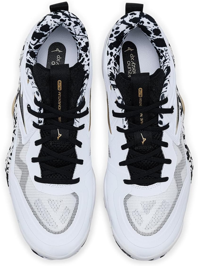 Кроссовки Mizuno Wave Momentum 4 Elite (унисекс для взрослых), белый/золотой — фото 2