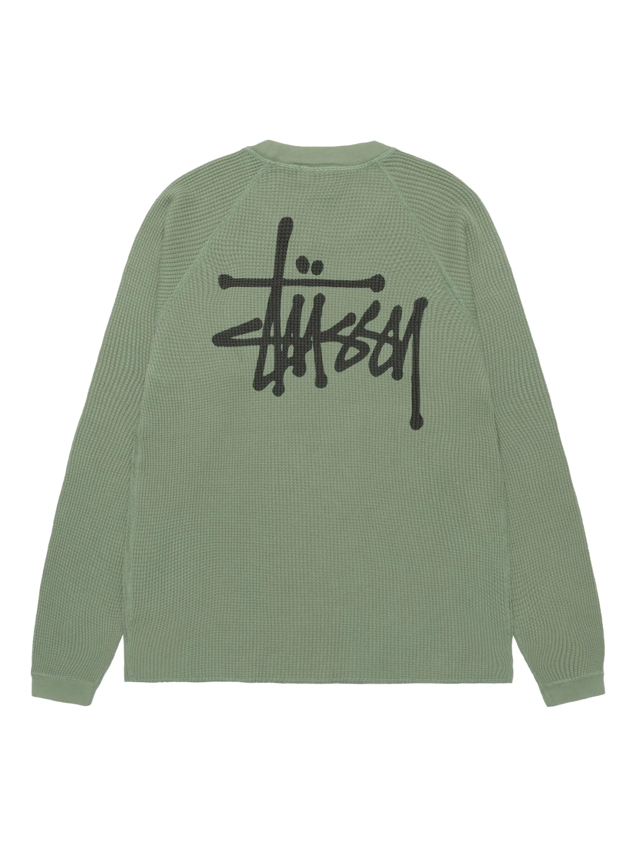 Толстовка Basic Thermal Stüssy, зеленый — фото 2
