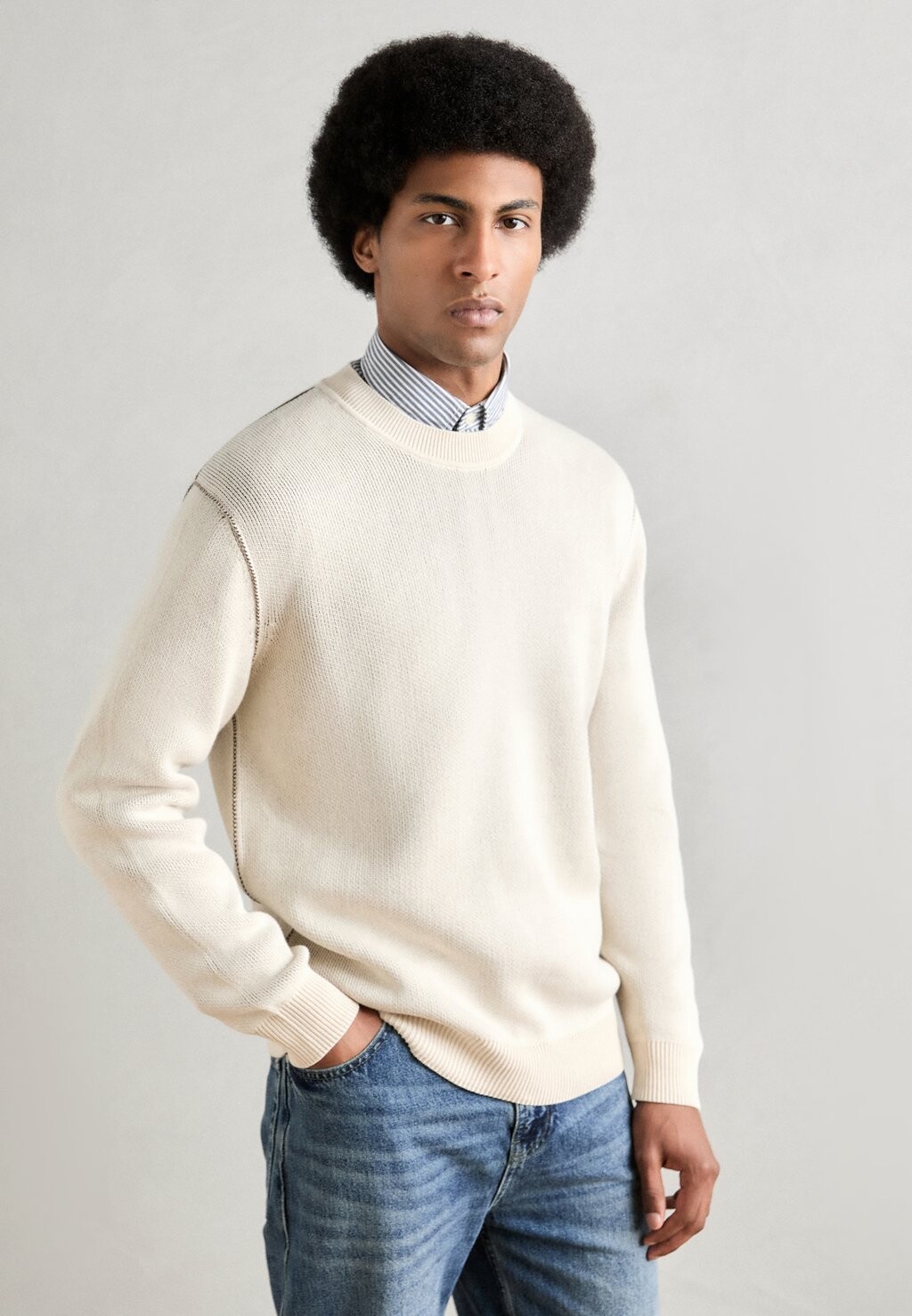 

Джемпер CREW NECK LONGSLEEVE Marc O'Polo DENIM, молочный