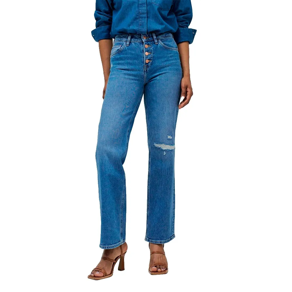

Джинсы Salsa True Destroyed Straight Fit, синий