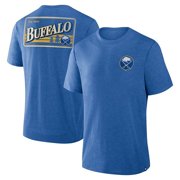 

Мужская футболка heather royal buffalo sabres fan lanes tri-blend Fanatics