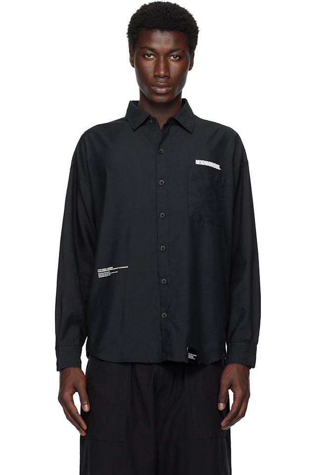 

Оверсайз рубашка L/S Neighborhood, черный