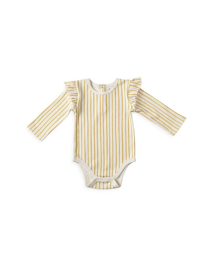 

Боди Pehr Unisex Stripes Away с длинными рукавами - для малышей, желтый
