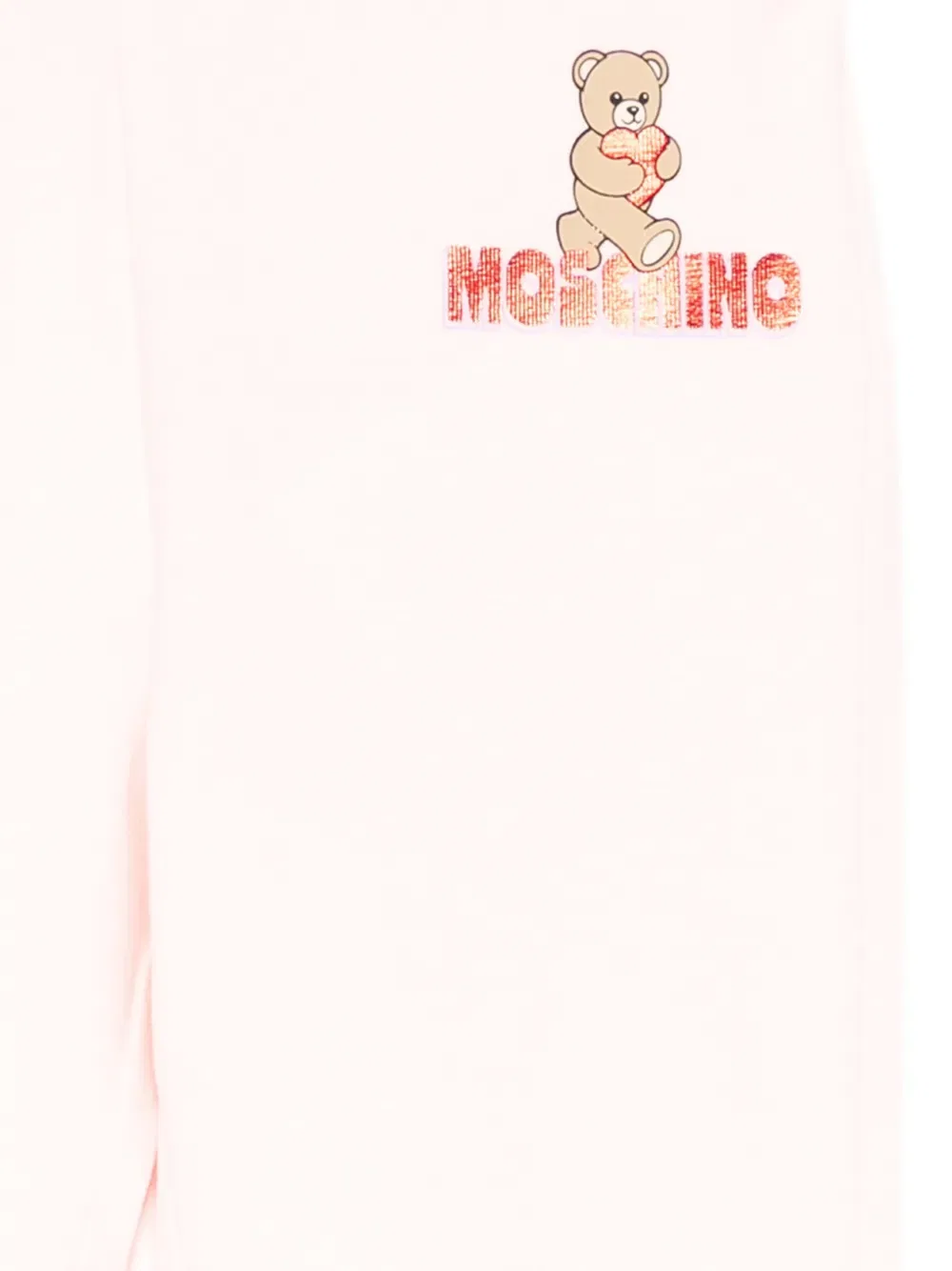 Леггинсы с принтом в виде плюшевых мишек Moschino Kids, розовый — фото 3