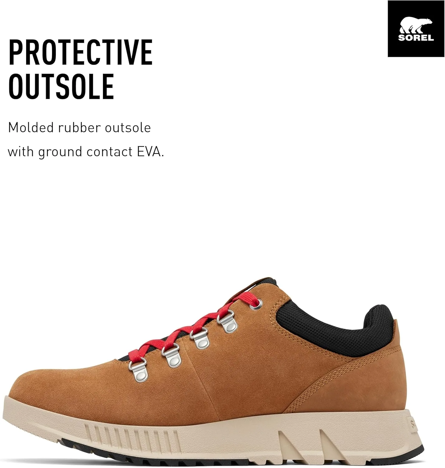 Мужские водонепроницаемые модные ботинки Sorel Mac Hill Lite Hiker Low, черный — фото 3