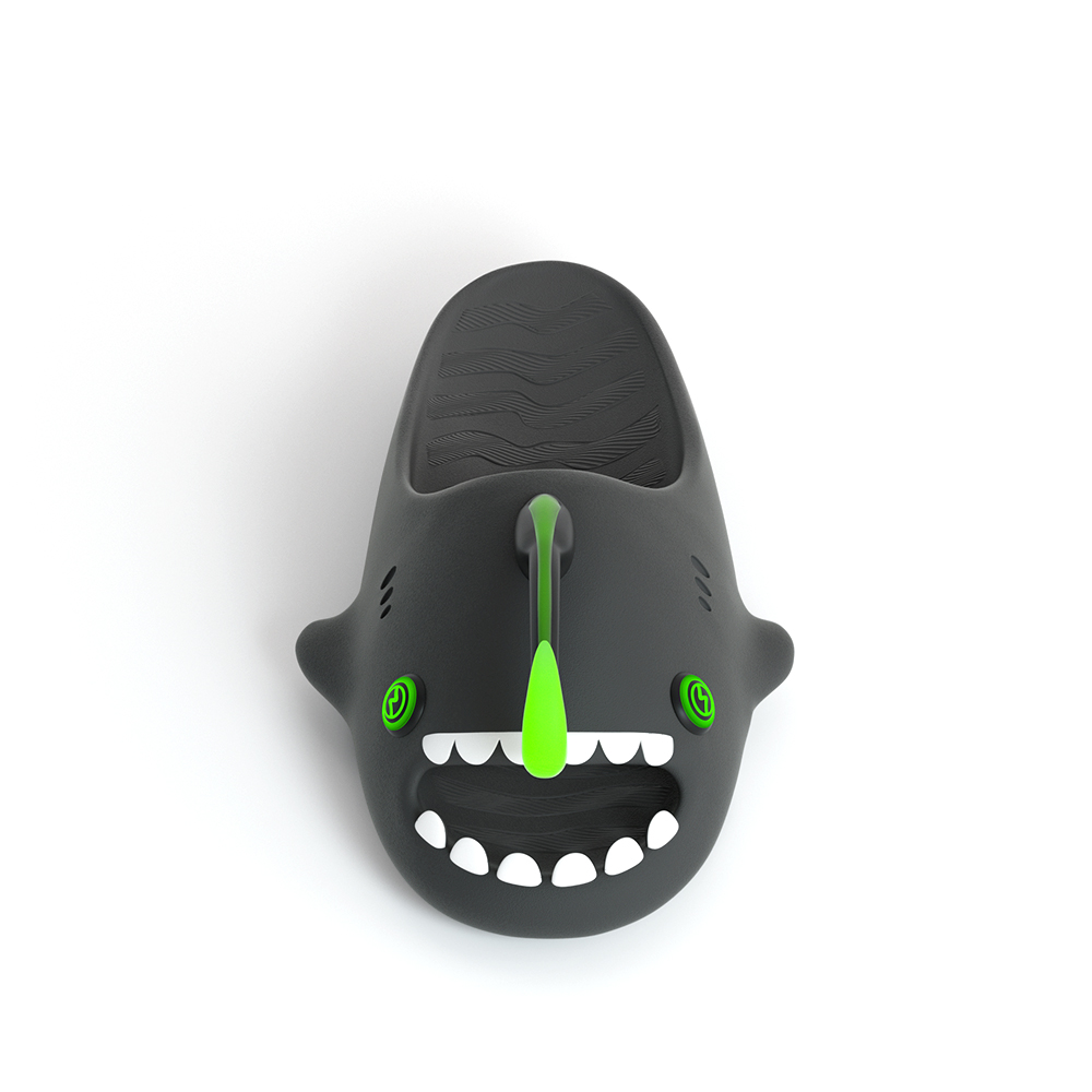 Sharkicks Lantern Fish Сланцы Унисекс HelloSlippers, Неоново-зеленый — фото 2