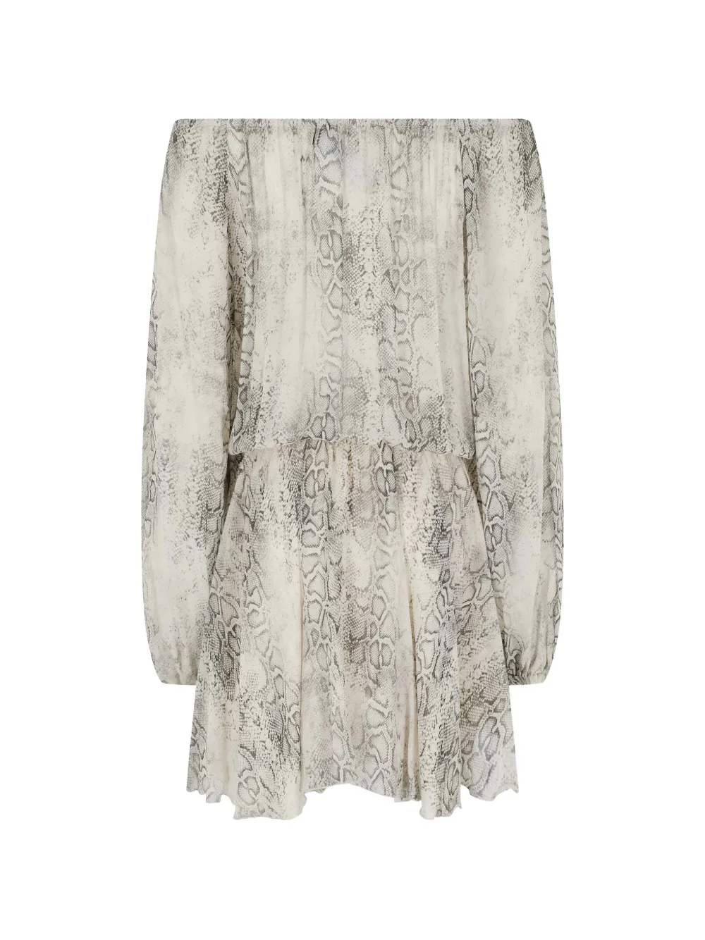 

Платье с принтом "питон" Federica Tosi, бежевый