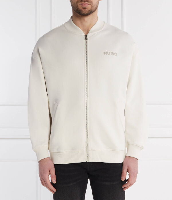 

Свитер дрохомбер Oversize fit Hugo, желтый