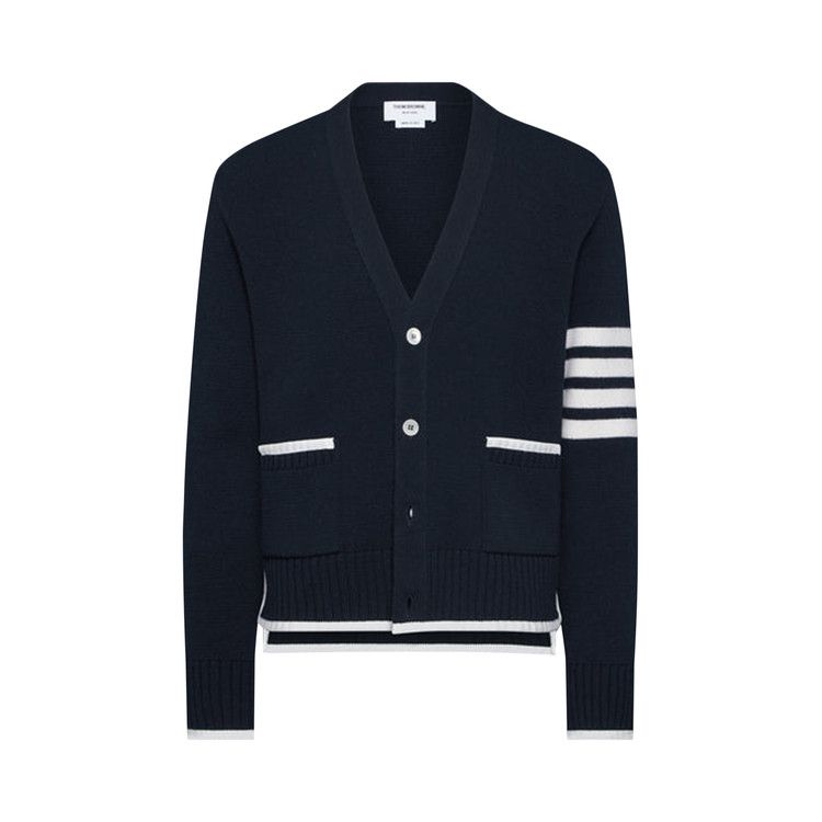 

Кардиган Thom Browne Milano Stitch V Neck Cardigan 'Navy'