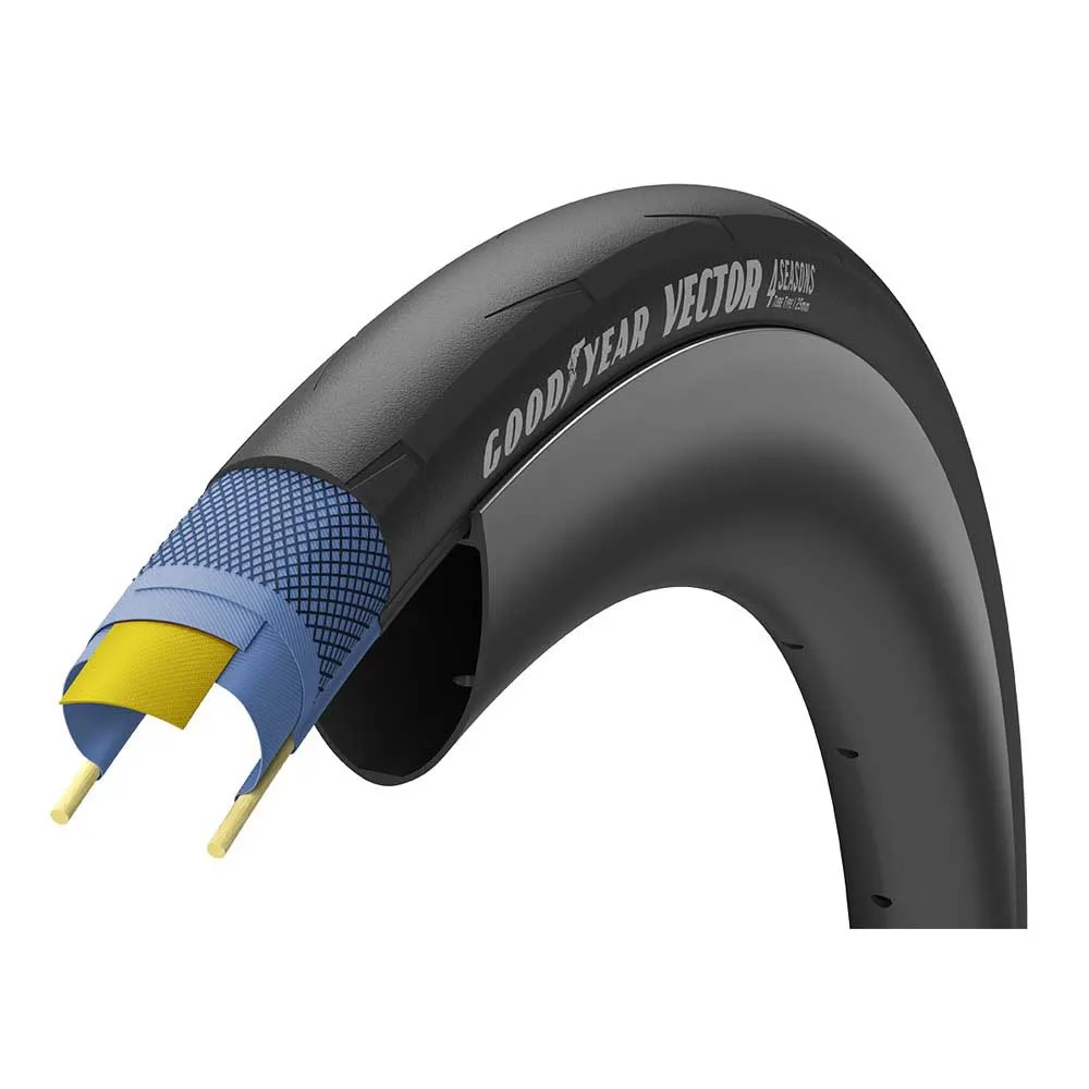 

Дорожная шина Goodyear Vector 4Seasons 60 TPI TLC Tubeless 700C x 32, черный