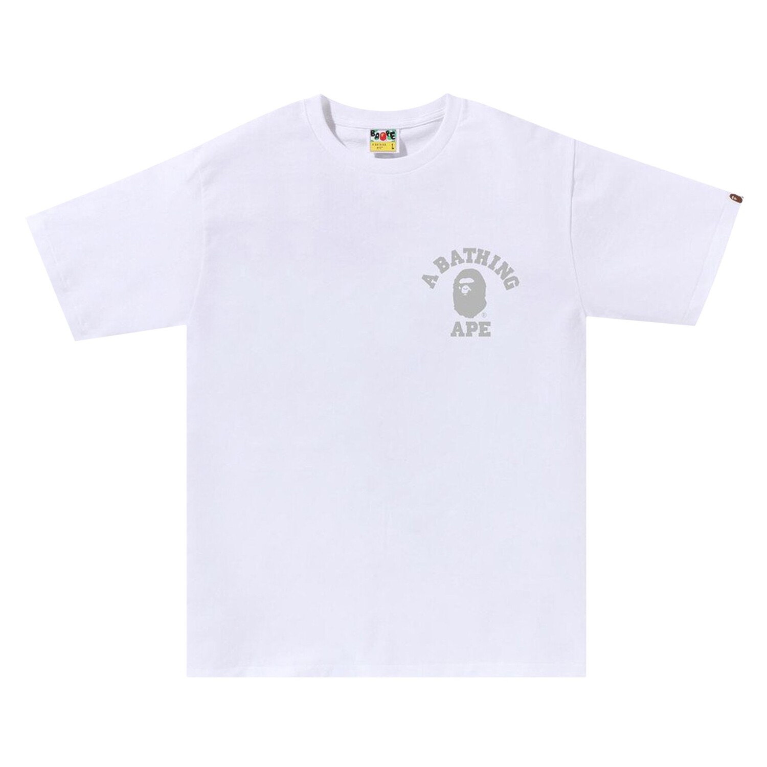 

Футболка BAPE Honeycomb College ATS Белый/Серый