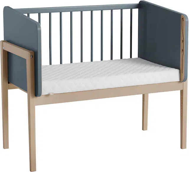Матрас для приставной кроватки PAIDI LITTLE MATTRESS детский матрас высотой 7 см (Ш/В/Г примерно 50x90x7) в сотрудничестве с Alvi, 1 шт., высококачественный пенопластовый блок с дополнительной вентиляцией, белый — фото 4