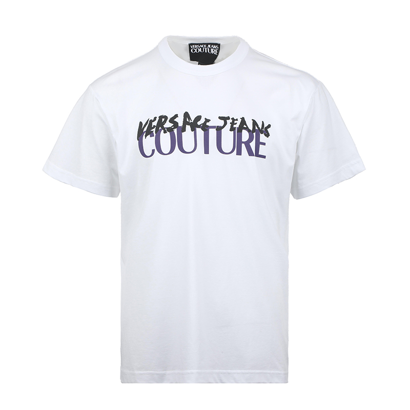 

Футболка с принтом логотипа VERSACE JEANS COUTURE, белый