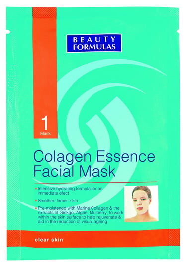 

Коллагеновая маска для лица, 1 шт. Beauty Formulas, Skin Care