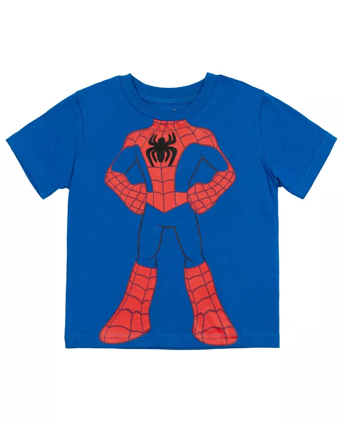 Футболки Marvel Avengers для мальчиков, 3 шт. в наборе Spidey and His Amazing Friends, мультиколор — фото 2