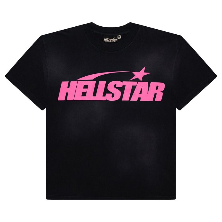 

Футболка Hellstar Classic T-Shirt (Regular Print), цвет Black/Pink